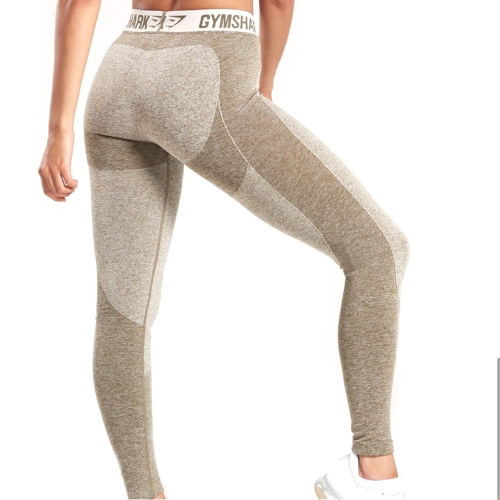 Gymshark Khaki Sand Flex Leggings